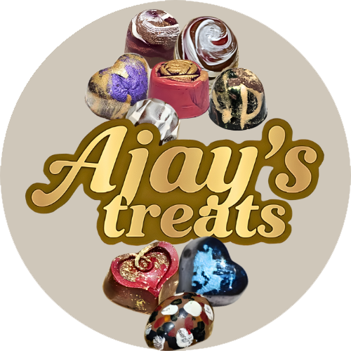 Ajays treats with a variety of colorful chocolate truffles in different shapes and designs perfect for seven delightful occasions